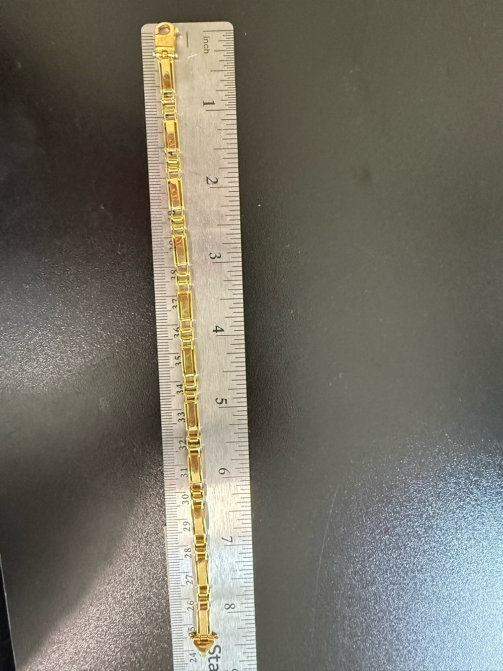 Gold Tone Link Bracelet - Picture 2 of 3